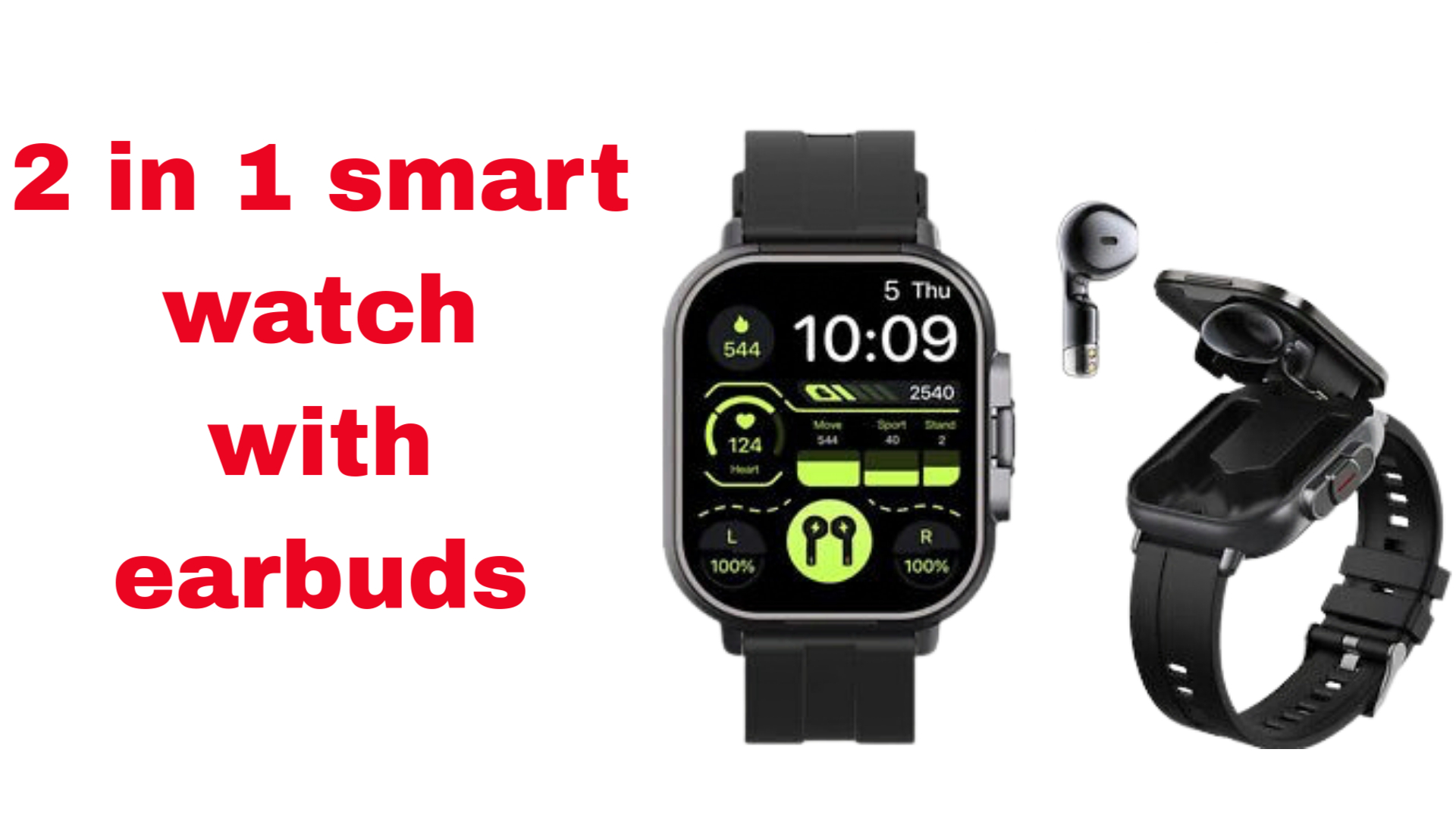 The Future of Wearables: 2-in-1 Smartwatch with Earbuds | Bigsansar