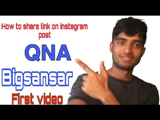 Bigsansar first QNA video | how to share link on instagram post | Bigsansar